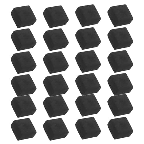 VOSAREA 24pcs Incense Coal Square Charcoal Blocks Black Smokeless Charcoal for Incense Burner and Censer Warming Travel Use