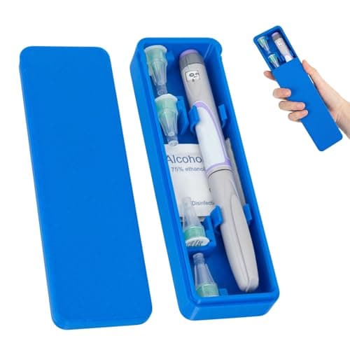 SUNMON Insulin Pen Travel Case, 3D Printing Case, Blue