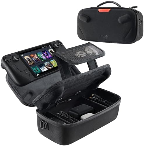 JSAUX Carry Case for Steam Deck/Steam Deck OLED, Hard Shell Travel Case