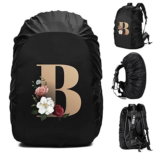 Waterproof Backpack Rain Cover, Rucksack Cover Waterproof Snowproof Backpack Rain Cover for for Hiking, Camping, Traveling, Outdoor Activities (gold B, 70L)
