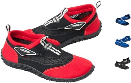 Cressi Unisex Adult Reef Water Shoes - Black/Red, UK 6.5/ EU 39
