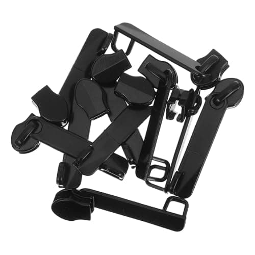 10pcs Black Nylon Zipper Pull Replacement for Backpack Travel Bags