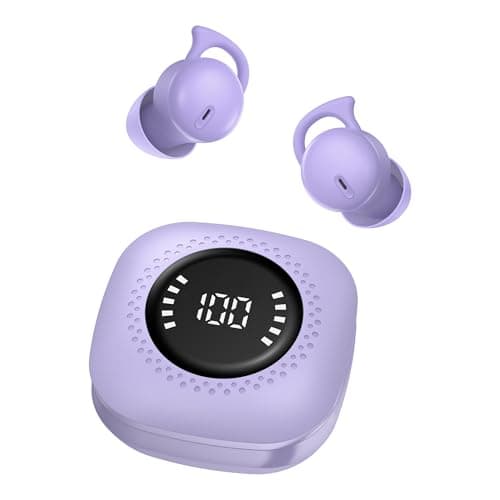 Dawntide Sleep Earbuds for Side Sleepers, Invisible Bluetooth Earbuds with Noise Blocking, Mini Wireless Sleep Headphones for Sleeping, Snoring Relief, Travel, Study & Relaxation (Light Purple)