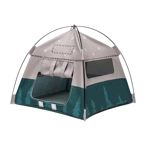 Miniature Camping Tent - Scale Doll Tent, Pretend Play Outdoor Accessory, Portable Toy Shelter, Use for Garden Scene or Miniature Playhouse Display, Playhouse Accessory, Multi Color