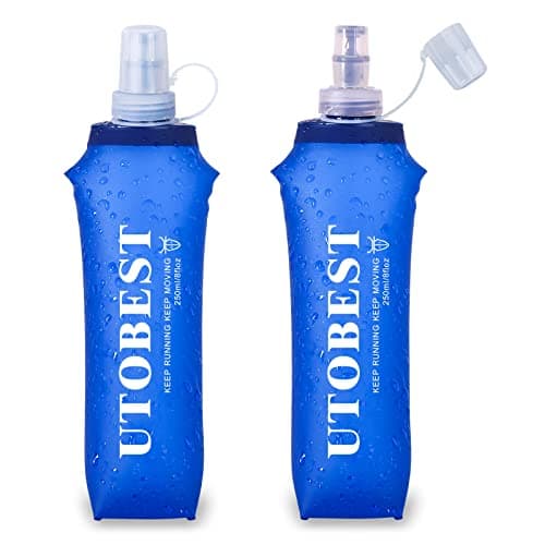 UTOBEST Running Water Bottles 250ml, Collapsible Soft Flask