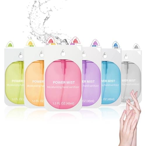 6Pcs Hand Sanitizer Spray For Woman, Power Mist Hand Sanitiser Mini For Travel