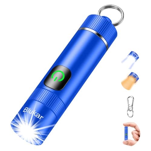 Blukar 2026 Gen 2 Small Torch Rechargeable,EDC Mini Flashlight with 2 Color