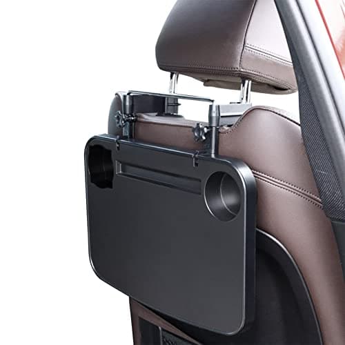 Car Seat Organiser Car Table, Foldable Back Seat Headrest Tray With Hook