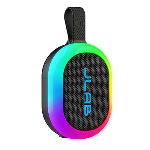 JLab Pop Party Ultra-Portable Small Bluetooth Speaker, Black