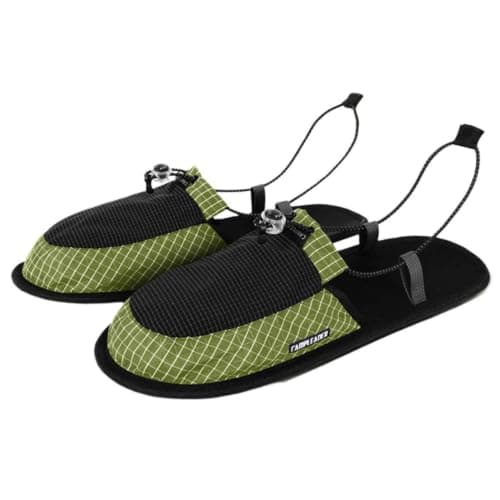 Ultralight Camp Shoes Foldable Canvas Slippers for Hiking and Travel