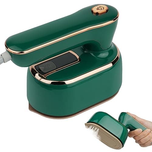 AUAUY Mini Steam Iron, 1000W Portable Handheld Travel Steam Iron(Green)