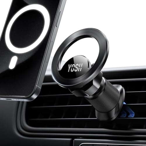 YOSH for MagSafe Car Mount, Air Vent Magnetic Phone Holder for iPhone