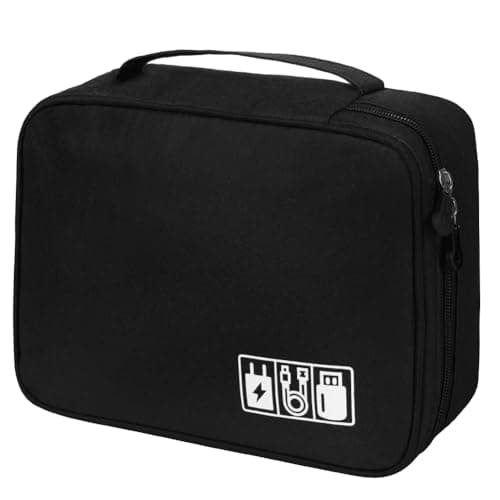 OFFCUP Travel Cable Organiser Bag, Portable Bag Electronics Organizer
