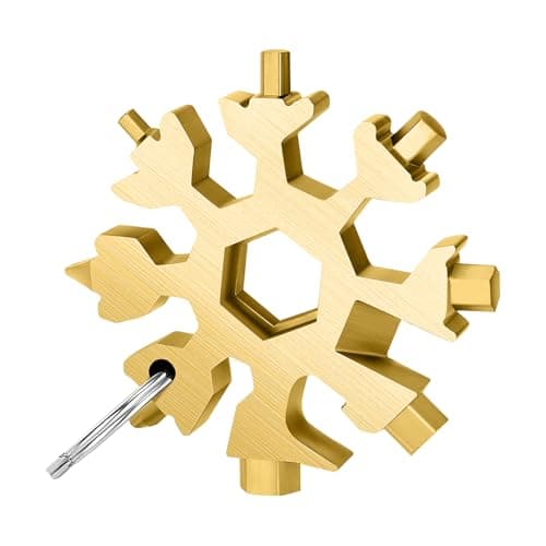 Trimming Shop 18 in 1 Gold Snowflake Multi-Tool with Keychain
