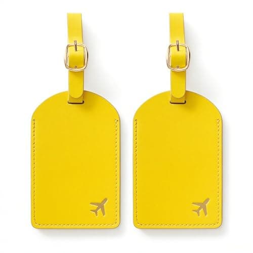 toTravelGear Luggage Tags for Suitcases, PU Leather Travel Tags for Luggage