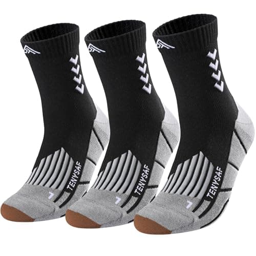 Lounwee Crew Compression Running Socks: 15-20 mmhg Arch Support Compression