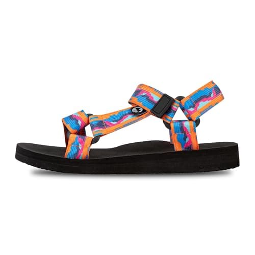 Lakeland Active Women's Mockerkin Adjustable Outdoor Walking Lifestyle Sandals - Wasdale Orange - 4