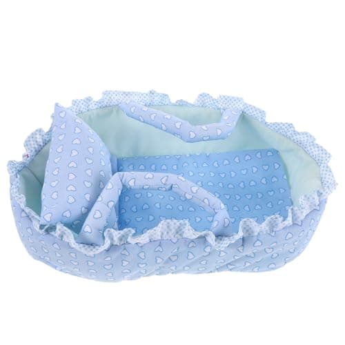 Warmhm Baby Doll Bassinet Carrier, Small Bed with Pillow Doll Accessories
