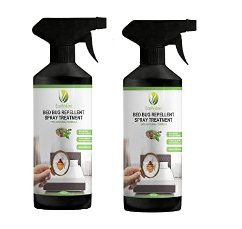 Ecowidow Bed Bug Repellent Spray - 500ml Bed Bug Terminator - Aromatherapy Bed Bug Spray for Mattress/Beds - Effective Solution for Bed Bugs -Safe for Pets- Plant Based (2 Pack)