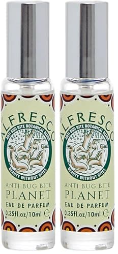 Alfresco - Planet, Anti Bug Bite Fragrance Spray, Natural Insect Repellent, Essential Oil Bug Spray with Floral Fragrance - Unisex (10ml, Made in UK) (Pack of 2)