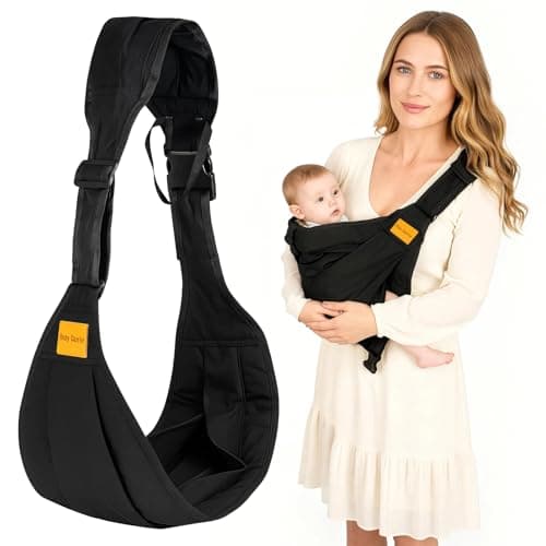 Youyijia Baby Carrier Wrap, Adjustable & Portable Sling for Newborn to Toddler (130cm-158cm), Lightweight, Hands-Free, Ergonomic Hip Seat Carrier, Compact Fold (15x13x4cm) (Style A)