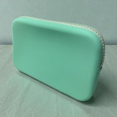 SAP Trends EVA Rubber Zip Pouch, EVA Bag Accessory, Multiple Colours (Pistachio)