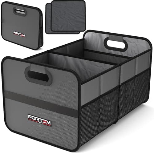 FORTEM Car Boot Organiser - Car Organiser & Storage for SUVs Trucks Sedans