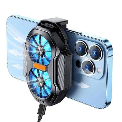 Mobile Phone Cooler 2-Fan Mobile Phone Cooling Pad with Clip