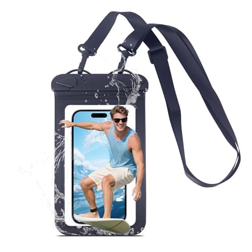 IPX8 Waterproof Phone Pouch Universal Cell Phone Dry Bag Patented Sealed Lock Lanyard Mobile Phone Case for Swimming Surfing Beach for iPhone 17 16 15 Samsung S26 S25 Huawei Xiaomi up to 8.9"