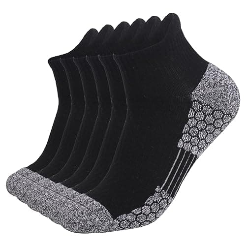 Summer Socks For Women- 6 Pack Thickened Towel Bottomed Hiking Socks For Sweat Absorbing Mid Tube Sports Running Socks