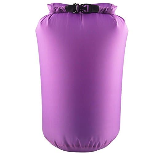 Inzopo Waterproof Roll Top Compression Bag Dry Sack for Camping Floating - Purple, 80L