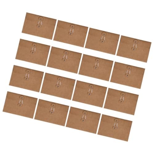 20pcs Reusable Kraft Paper Office Envelope with String Closure