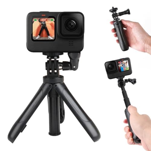 Mini Tripod Selfie Stick for Action Camera,13-25cm Extendable Camera Stand