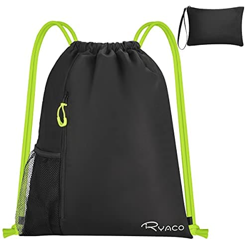 RYACO Waterproof Drawstring Backpack, Swimming Sports Gym Bag