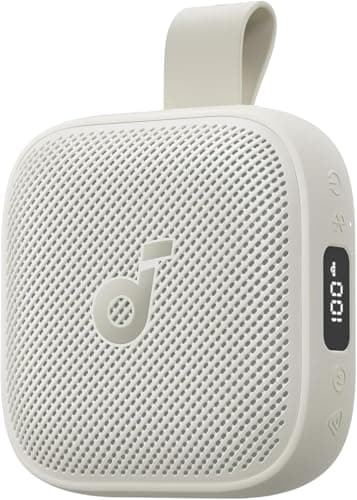 soundcore Boom Go 3i Portable Bluetooth Speaker by Anker, 24H Playtime, 15W Punchy Sound, Emergency Charging, Powerful BassUp 2.0, Bluetooth 6.0, IP68 Waterproof for Hiking/Cycling/Camping (Beige)