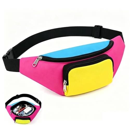 1 Pc 80s Bumbag, Bum Bags Bumbags for Ladies, Fanny Pack for Women