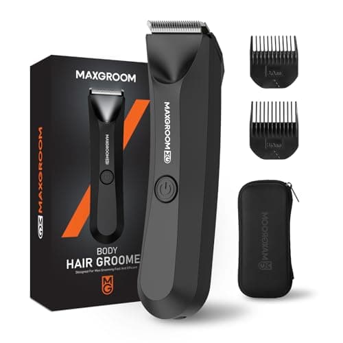 Maxgroom ManScape Body Hair Trimmer Men, Electric Razor for Pubic Hair