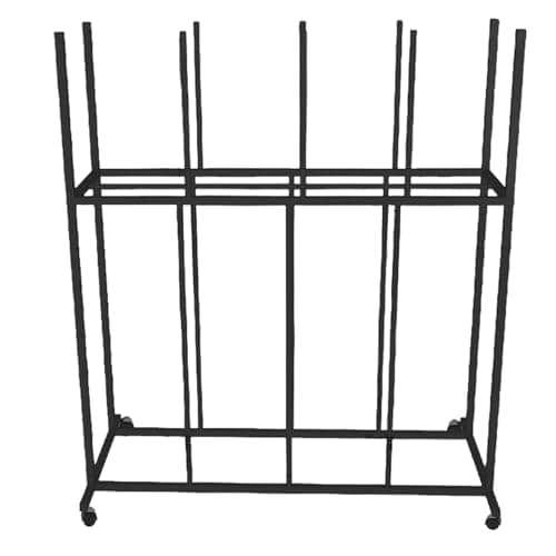 HDYZJQ Carton Storage Rack with Caster Wheels, Carbon Steel Organizer Stand/Utility Cart, for Cardboard/Panel/Packing Box, Portable Utility Cart(Hold 100-150 Pcs)