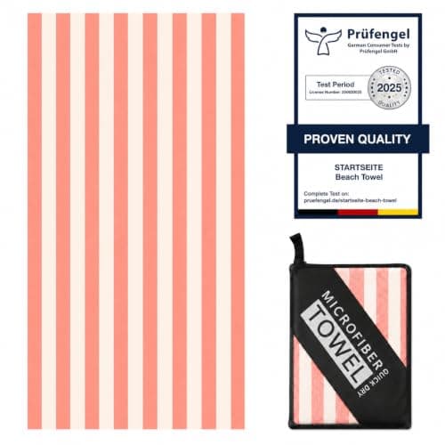 Startseite 180x100cm Microfibre Towel - Large Size Quick Drying Microfibre Beach Towels for adults, Sand-Free, Absorbentextra large Beach Towels for adults - Includes Storage Bag (orange stripes)