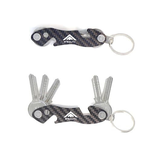 Stealth Pocket Key Holder - Carbon Fibre Key Organiser with Bottle Opener