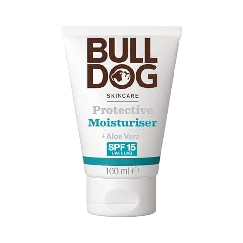 BULLDOG SKINCARE Protective Face Moisturiser for Men, SPF 15, 100ml