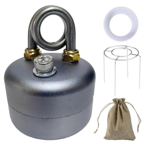 Alcohol Stove for Backpacking, 3.5oz Ultra-Lightweight Mini Alcohol Burner with Stand, Fast Boiling Brass Camping Stove for Outdoor Cooking, Hiking & Emergency Kits Grey