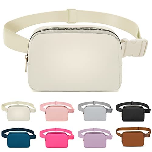 Invool Bum Bag for Women Men, Fanny Pack with Adjustable Straps Crossbody Fashion Waist Pack, Running Belt Bag for Travel Workout Cycling Hiking