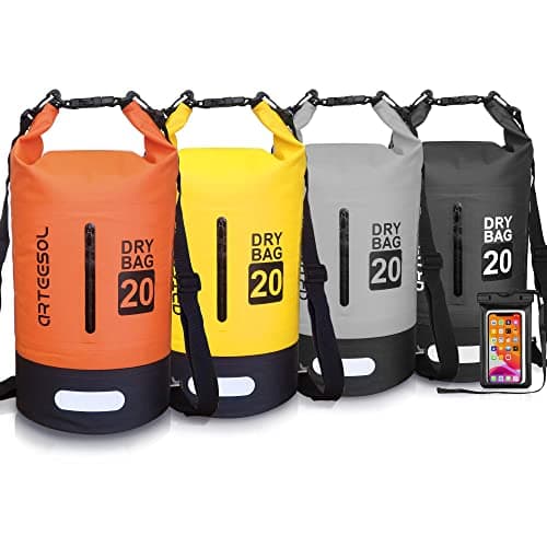 Blackace arteesol Waterproof Dry Bag 5L 10L 20L 30L Waterproof Bag with Long Adjustable Handle for Kayaking Boat Excursion Canoe/Fishing/Rafting/Swimming/Snowboarding