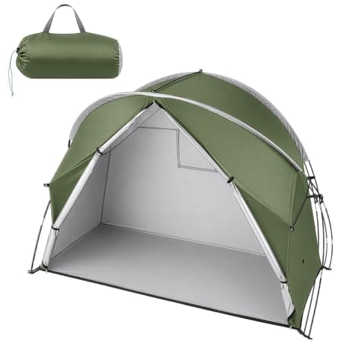 BREEZENEST Transparent Camping Tent, Portable Bubble Shelter with Zipper, Lightweight Outdoor Tent for Camping, Fishing & Cycling (Green)