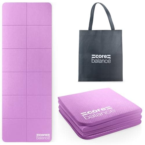 Core Balance Foldable Travel Yoga Mat, Pink