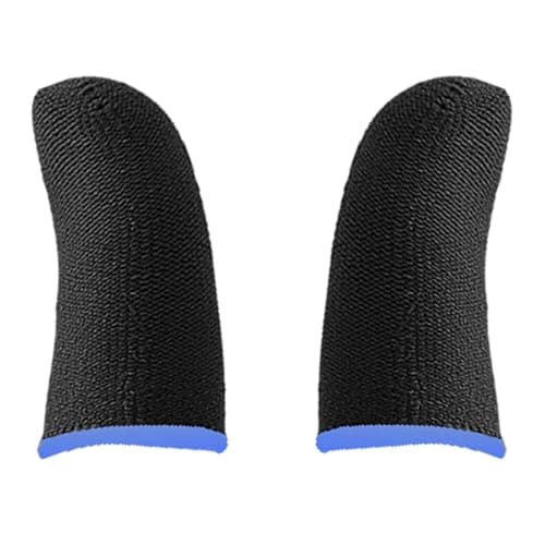 Compression Finger Sleeve - Video Game Finger Sleeves, Claw Socks Thumb Sleeves, 2 Carbon Fiber Thumb | Anti-sweat Cots | Stabilizer Support | Gloves For Mobile, FPS, Games, Electronics