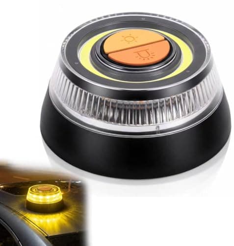 3-Mode Strobe Light & V16 Emergency Light Spain | Magnetic Weatherproof LED Flashing Beacon. Roadside Breakdown Hazard Lamp For Car Truck Motorcycle: Europe Auto Traffic Safety Travel Rescue Kit