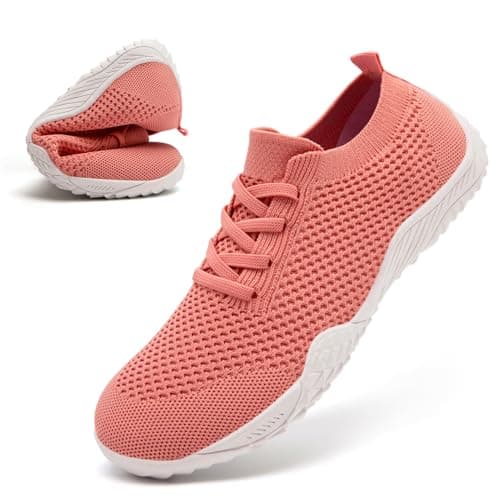 Barefoot Shoes Womens Slip on Trainers Trail Gym Shoes Pink Size 5.5