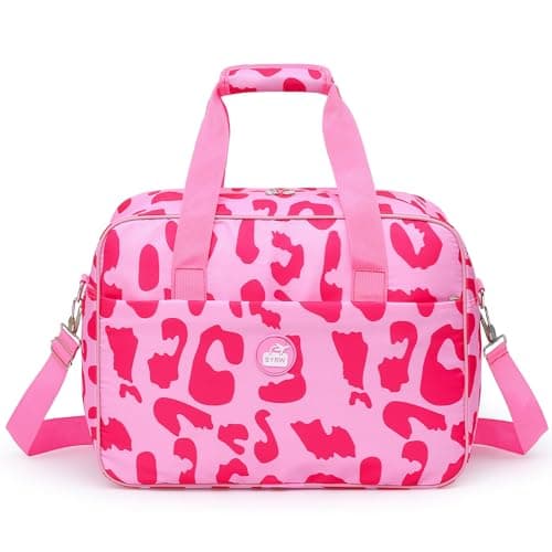 for Easyjet Airlines Cabin Bag 45x36x20, 24L Underseat Hand Luggage Bag, Travel Duffle with Trolley Sleeve, Carry-On Weekend Bag, Water-Resistant (Hot Pink)